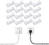 40 7mm Cable Organizer Clips with Adhesive Backing - Wall Mount Cable Clips - Cable Holder with Clips - Cable Clips for Home or Office - Desk Cables - Wall - Cable Management for TV, PC and Laptops