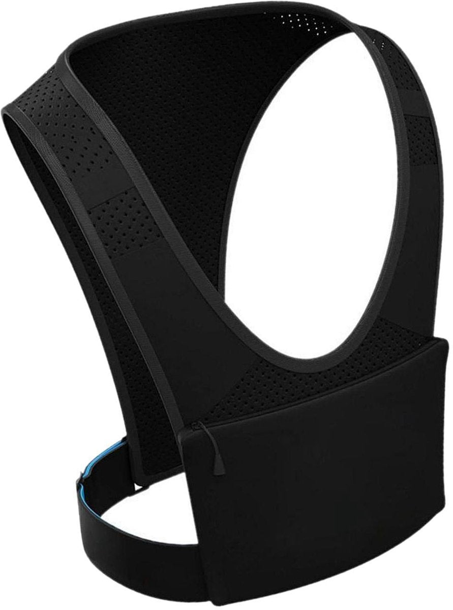 Sport Running Vest - Phone Holder Vest Chest Support - Training and Fitness Equipment - (Black)