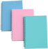 Notebooks - Spiral Colors - Minimalist Style and Lines Notebooks - Double Spiral Notebooks - 3-Pack