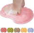 Shower Mat - Non-Slip Bath Mat - Foot Cleansing Pad, Back Scrub Pad, Exfoliating Bath Scrub Pad, Non-Slip Wall Suction Cup - Suitable for Men and Women (Pink)