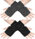 2 Wristbands - Fingerless Gloves - Knitted Women&