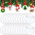 Ornaments - 20 pieces - Christmas tree decorations - Christmas tree decorations - Blank round pieces for Christmas tree decorations and craft projects