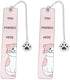 Bookmarks - Set of 2 - Cat Bookmarks - Gifts for Cat Lovers - Cute Bookmarks - Bookmark Gifts for Book Lovers - Reading Bookmarks - Gifts for Boys, Girls, Kids & Friends - Stainless Steel (Style B)