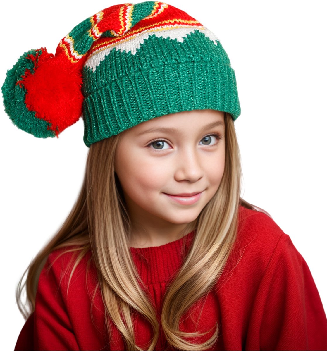 Santa Claus Hats - Knitted Hats - Warm Hats - Christmas Accessories - Christmas Gifts - Birthday Gifts - Children's Sizes