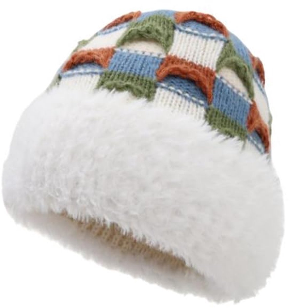 Winter Warm Knitted Hat - Beanie - with Fleece Lining - Unisex - Suitable for Cold Weather（White）