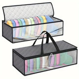 Cap Storage Bag | Set of 2 Storage Bag / Storage Sleeve - for baseball caps and other caps | Cap Organizer with 2 Handles for Closet | Moisture Protection - Gray