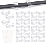 Transparent Cable Clips Self-Adhesive – Cable Organizer – 120 pieces – Cable Tray – Cable Ties – Cable Lock – Desk Organizers – Organizer – Cable Trays – Cable Management – Clips – Ties