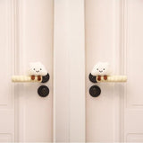 Protective Cover - Set of Two - Cute Cloud-Shaped Door Handle Gloves - Decorative Door Handle Protector Cover - Door Accessories (White)