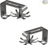 Kitchen Utensils - 2-Piece Hook - Cabinet Hook - Room Hook - Storage - Kitchen Storage - Suitable for Bathroom/Balcony/Bedroom/Knives/Tools/Towels (Black)