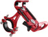 Phone holder for bicycle and motorcycle - Universal phone holder - 360° rotatable and tiltable - Bicycle accessories - Red