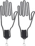 2-Pack Glove Supports - Black Plastic Frame to Prevent Deformation - For Golf & Outdoor Gloves