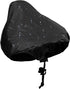 Waterproof Bicycle Saddle Cover with Drawstring - Black - Universal Size 24x27 cm - Protects Against Rain & Dirt