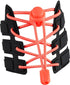 Sneaker Laces 120CM suitable for Sneakers - Elastic laces without a knot - Suitable for students and adults - With strong buckle and quick-release function (Fluorescent Orange)