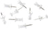 Set of 200 Transparent Push Pins - 11mm Long - Suitable for noticeboards, cards, posters and craft projects