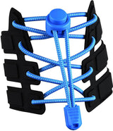 Sneaker Laces 120CM suitable for Sneakers - Elastic laces without a knot - Suitable for students and adults - With strong buckle and quick-release function (Blue)