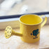 Casting Kettle - Iron Garden Small Household Casting Kettle - Bucket - Four-Leaf Clover - Yellow