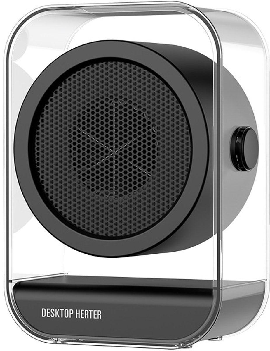 Electric Heater - Portable Electric Heater - Table Heater - Small Household Heater - Portable Fast Heating Electric Heater for the Office - 2 Temperature Settings - Black