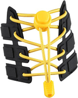 Sneaker Laces 120CM suitable for Sneakers - Elastic laces without a tie - Suitable for students and adults - With strong buckle and quick-release function (Yellow)