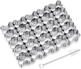 Bone Cookie Cutters - Stainless Steel Baking Cup Set - Kitchen & Baking Tools - With Cleaning Brush - Enjoy cooking with your kids.
