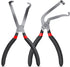 2-Pack Auto Electrical Disconnect Pliers Set - Straight & 60° Angle for All Reach - Non-Slip Handles