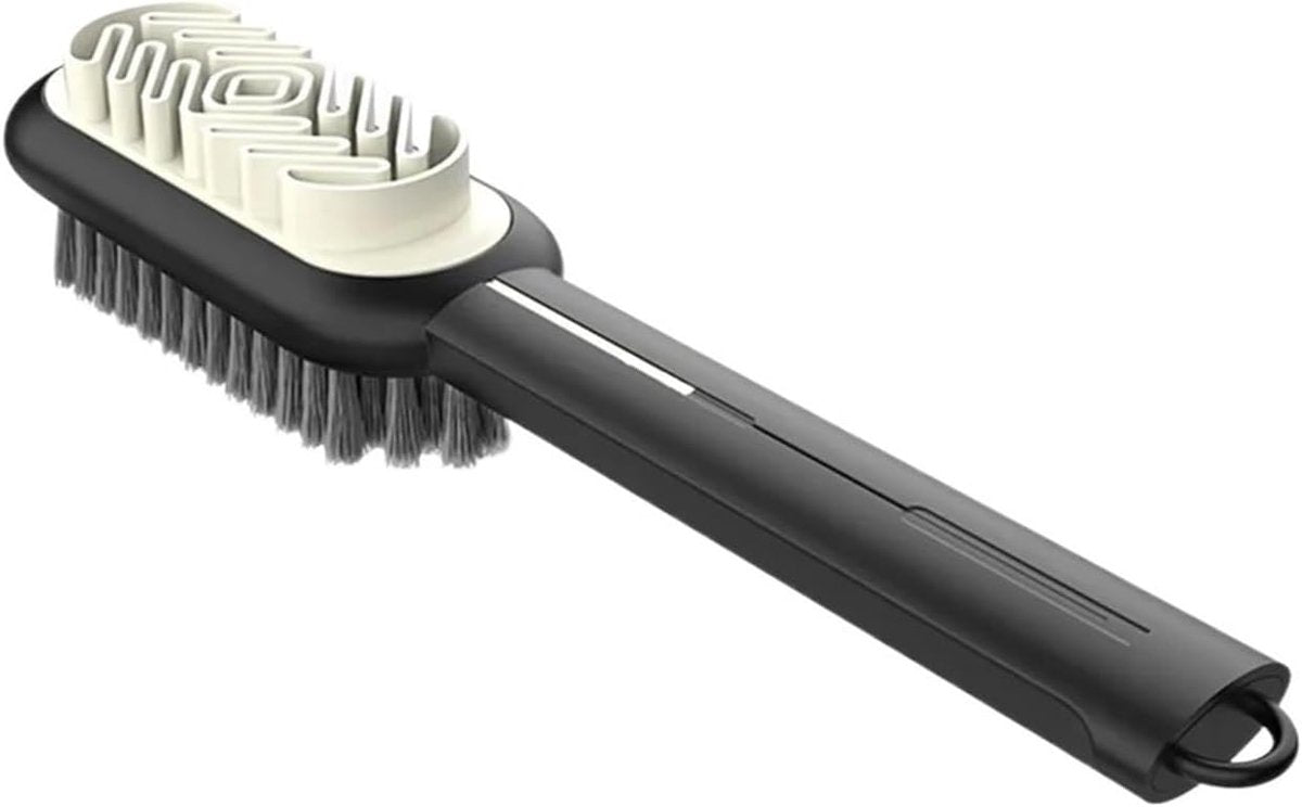 Shoe Brush - 2-in-1 Matte Shoe Brush - Soft Cleaning Brush - Silicone Brush - Provides optimal care for suede and leather shoes.