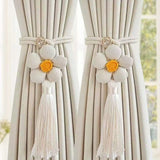 Curtain Holder - Curtain Tie Rope - Curtain Tie Back - Curtain Decoration - Home Decoration - Curtain Accessories - 2 Pieces - White
