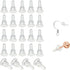 50 Silicone Earring Backs - Full Coverage, Clear Earring Backs - Dustproof - Hypoallergenic Soft Ear Cushions - For Stabilizing Earring Hooks (10x6mm)