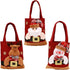 Christmas Gift Bags - Set of 3 - Velvet Material - Candy Bags for Kids - Christmas Apple Bags - Reusable Christmas Gift Bags - Party Bags - 35*20cm