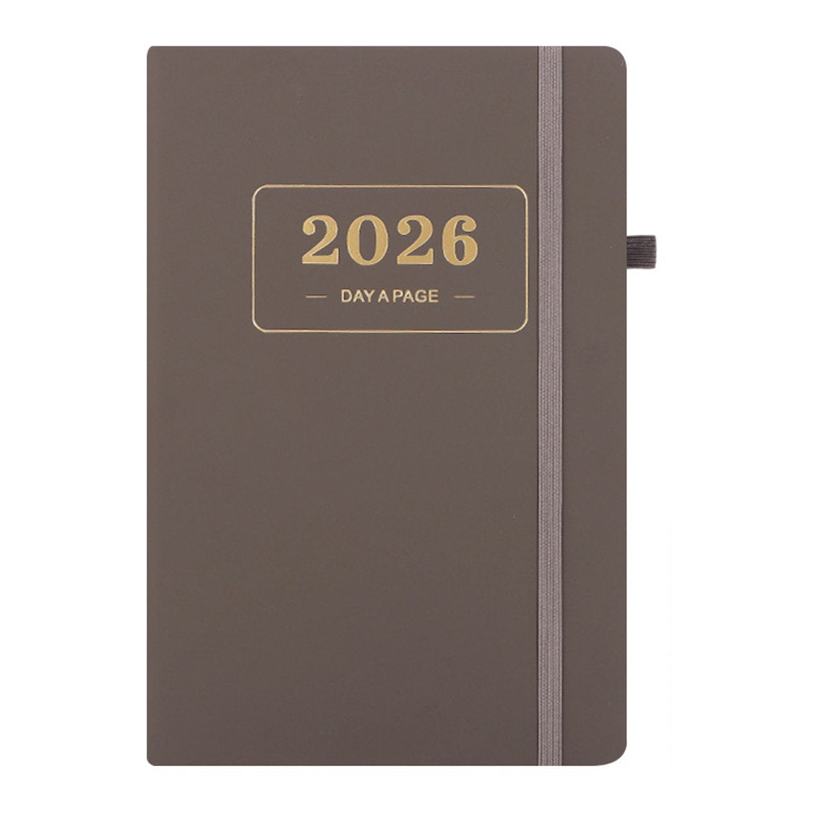 2026 Daily Planner – 2026 Adult Agenda – 1 Day on 1 Page – 365 Day Planner & Notebook – 14.0*20.8cm – Gray