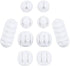 10-Piece Desk Cable Management Set - Multifunctional Cable Clamps - Desk Cable Organizer for TV, PC, Laptop, Home Office - (White)