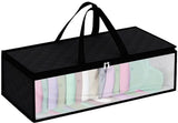 Cap Storage Bag | Set of 2 Storage Bag / Storage Sleeve - for baseball caps and other caps | Cap Organizer with 2 Handles for Closet | Moisture Protection - Black