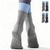 Yoga Socks (2 pairs) - Five Finger Yoga Socks - Non-slip Socks - Toe Socks - Pilates Socks - Suitable for Sports - Fitness - Dance - Gray