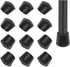 Chair Leg Covers - 12-Piece Rubber Chair Leg Covers - Chair Covers - 1 Inch Chair Leg Covers - Black