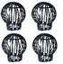 Pack of 4 - Plastic Drain Guards - Prevents drain pipes from becoming clogged by leaves, moss, mud, sludge, silt, balls and other debris.