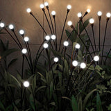 Outdoor Lighting - Solar Garden Lighting - Mood Lamp - LED Solar Garden Lamp - Firefly Shaped - 6 Pots x 2 - Waterproof for Outdoor Use - Suitable for Decorating Patio Paths - White Light