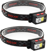 headlamp LED rechargeable - headlight - outdoor bicycle lamp - rechargeable night light - high-intensity LED headlamp - gaze sensor - COB headlamp