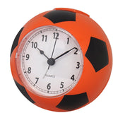 Football Alarm Clock - Silent Non-Ticking Desk Clock | Kids Bedside Clock | Cute football design, easy-to-read analog display, perfect for kids' bedrooms, great birthday gift for boys and girls - Orange