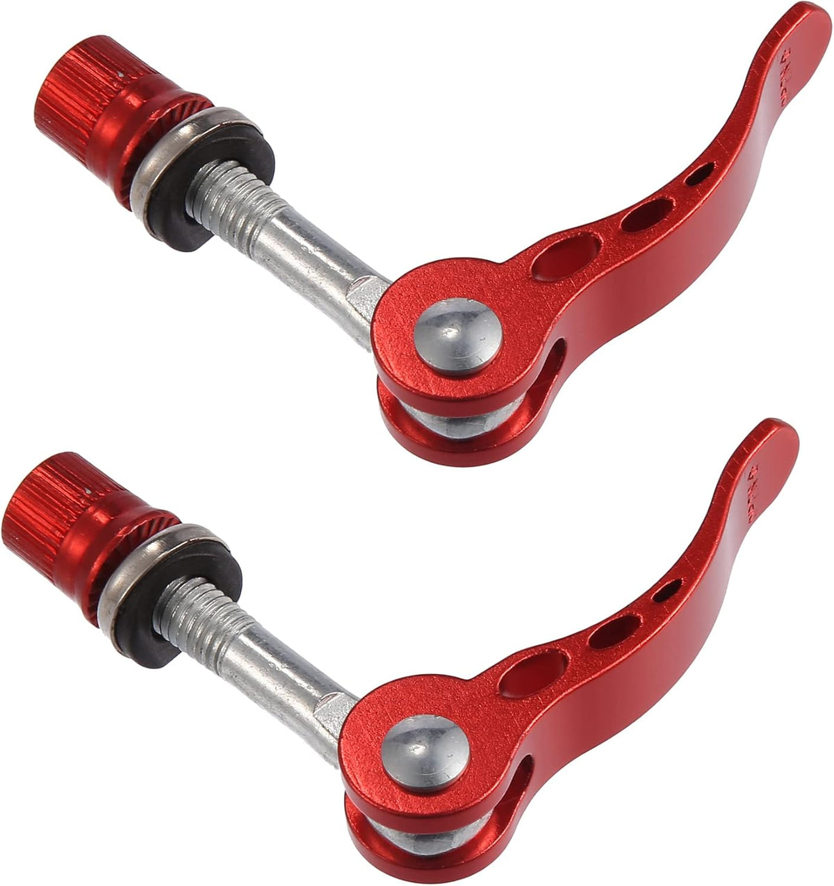 2pcs M6*65mm Aluminium Alloy Bicycle Seat Post Quick Release Pin Seatpost Skewer Bolt Red