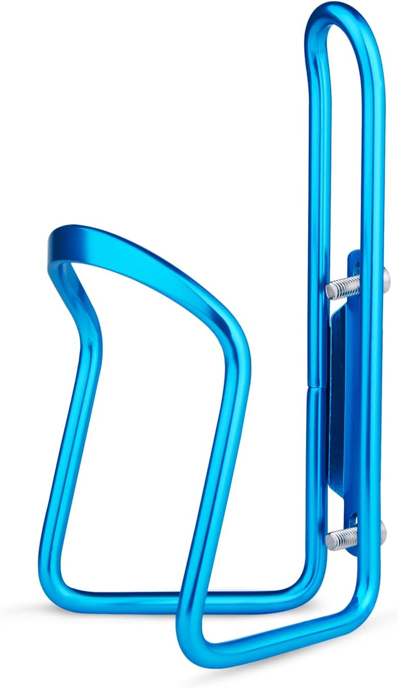1-Pack - Lightweight Aluminum - Water Bottle Cage for Outdoor Activities (Blue) - Bicycle Accessories