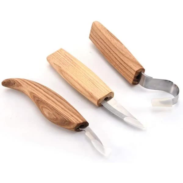 Wood Carving Tool Set - 3-in-1 Wood Carving Set - Includes Hook Chisel, Wood Carving Chisel, and Chopping Chisel