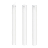 (White, 3-pack) Cabinet lighting with motion sensor, rechargeable LED wardrobe light, battery-powered wireless magnetic light