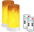 2 sets of Acsery LED flame lamps with remote control. USB rechargeable flame effect