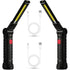 Rechargeable LED Work Light 2 Pack Magnetic COB USB Torch 5 Modes 360° Camping Lamp for Workshop Garage Emergency Auto Inspection Lighting{YG}