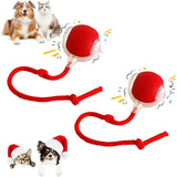2 pcs 360° Smart Automatic Rolling Pet Ball, Rechargeable Irregular Movement for Cats & Dogs, Red