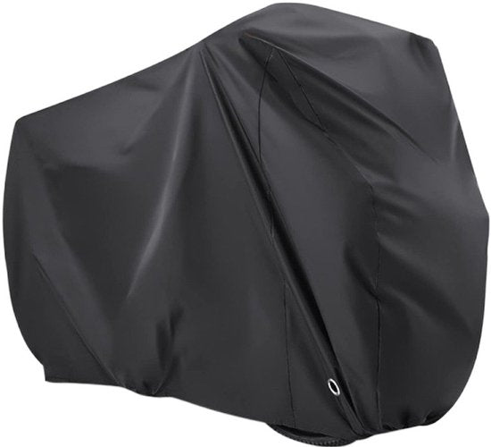 Bicycle cover - Waterproof bicycle cover - Suitable for two bicycles - Mountain bike cover - Rainproof - Dustproof - Sun protection - Waterproof - UV protection - Sunshade - Fabric cover - Black - XL