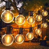 Outdoor lighting - 50 + 2 G40 LED lamps - 30 m - IP44 waterproof - Suitable for patios and parties