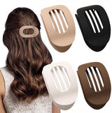 Flat Hair Clips for Women - Curved Hair Clips - For Lying - Driving - Matte Strong Hair Clips - For Thin - Thick Hair - Hair Accessories - 4-Pack