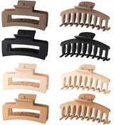 Thick Hair Clips - Large Hair Clips - Rectangular Thick Hair Clips - Non-Slip Thick Hair Clips for Adults - For Girls with Thick Hair - 8 Pieces