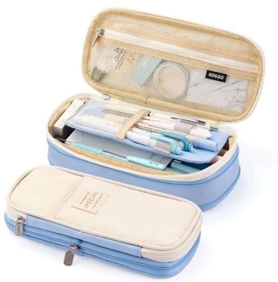 Large Pencil Case - School and Office Pencil Case - Unisex - Multi-layered - Simple
