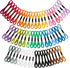 Embroidery thread - Cross stitch thread for adults and beginners - 50 colours embroidery thread - for embroidery and DIY crafts - 8 metres (6 strands) multi-coloured - 50 pieces